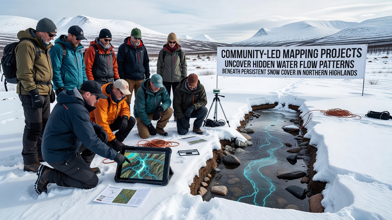 Community-Led Mapping Projects Uncover Hidden Water Flow Patterns Beneath Persistent Snow Cover in Northern Highlands